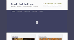 Desktop Screenshot of fredhaddadlaw.com
